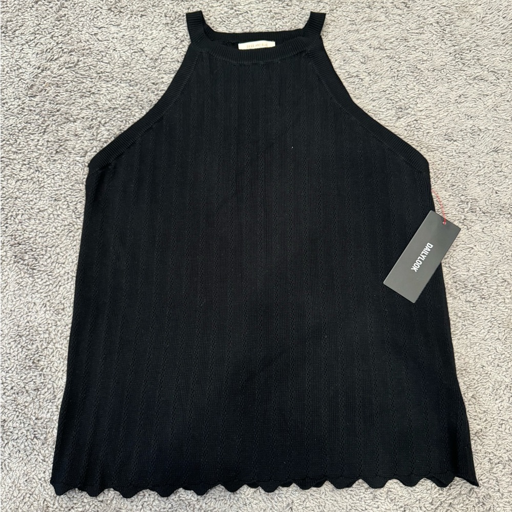 KNIT HALTER TOP